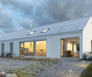 Domy z dużym zadaszonym tarasem