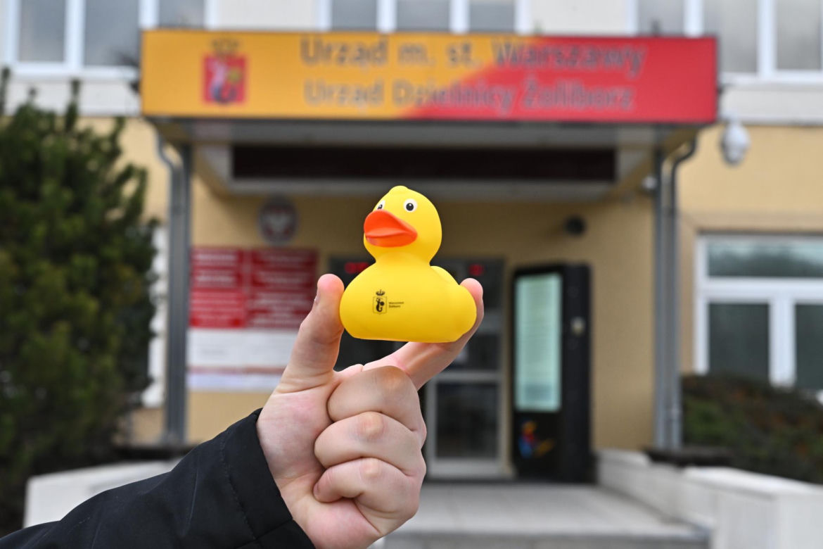 Kaczka z Żoliborza nowym gadżetem promocyjnym dzielnicy