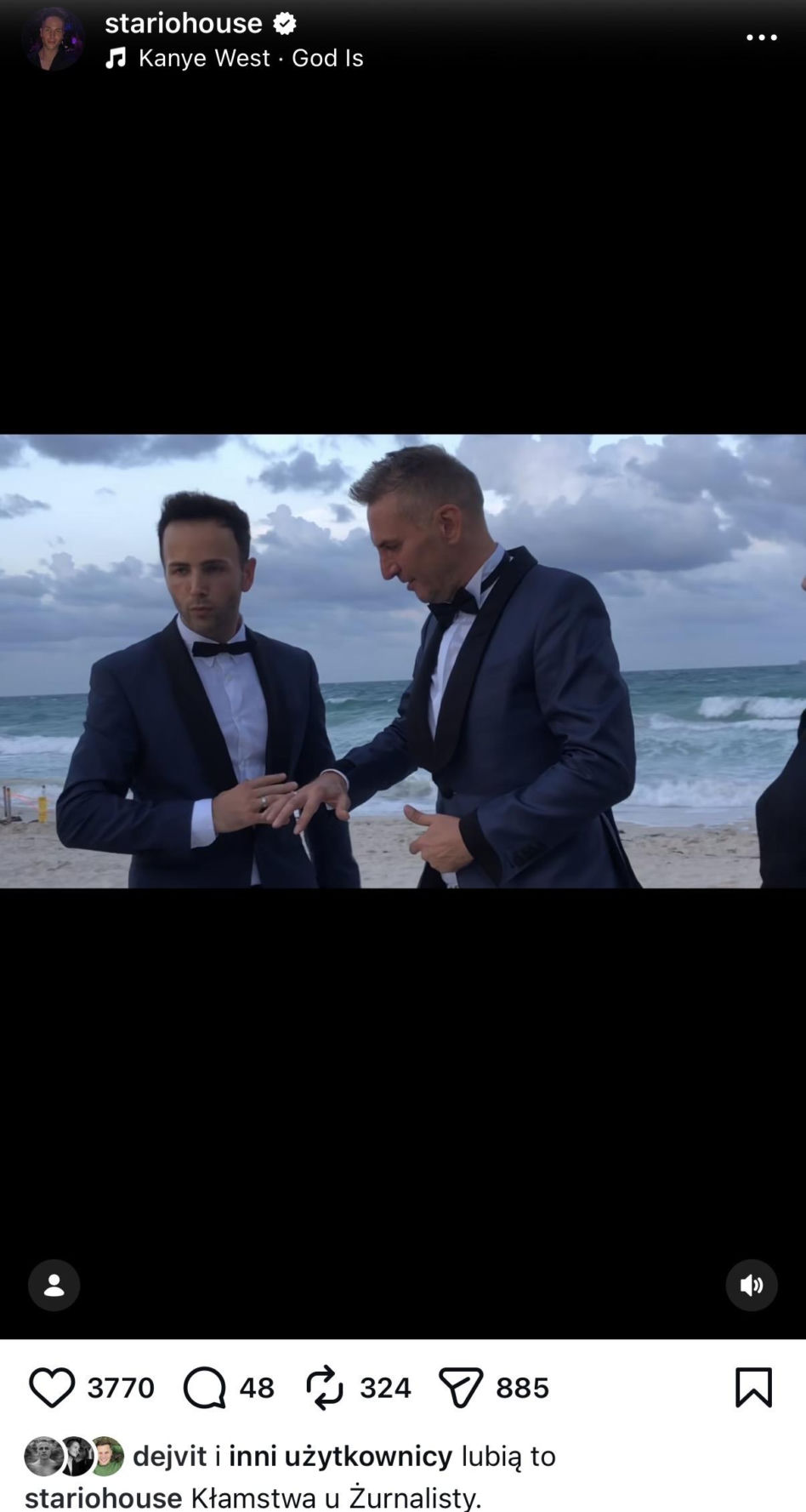 Krzysztof Gojdź i Marcin Roznowski: Ślub na plaży