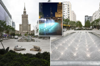 Zamiast tunelu jest fontanna. Trwają ostatnie prace