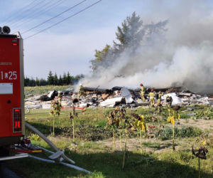Eksplozja zrównała z ziemią dom jednorodzinny. Pod gruzami mogą być ludzie