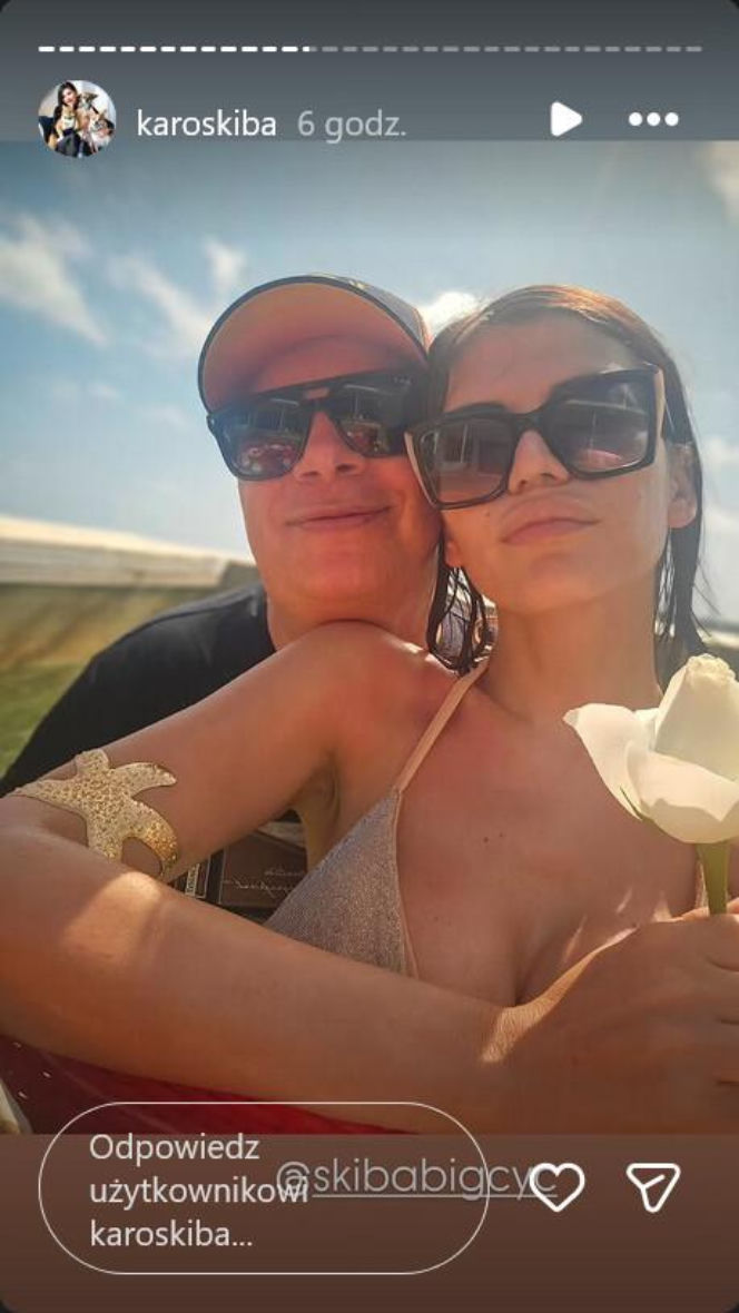 Skiba i młodsza żona znów to zrobili. Wszystko w rajskiej scenerii