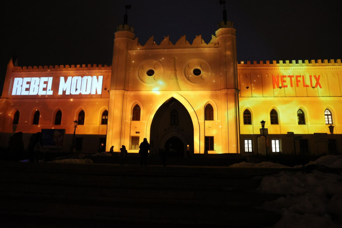 Promocja filmu „Rebel Moon” Netflixa w Lublinie