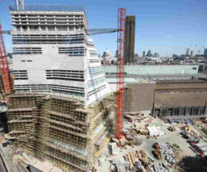 Tate Modern w Londynie, plac budowy, 2015 