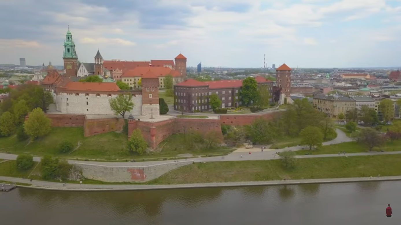 Kraków z lotu ptaka