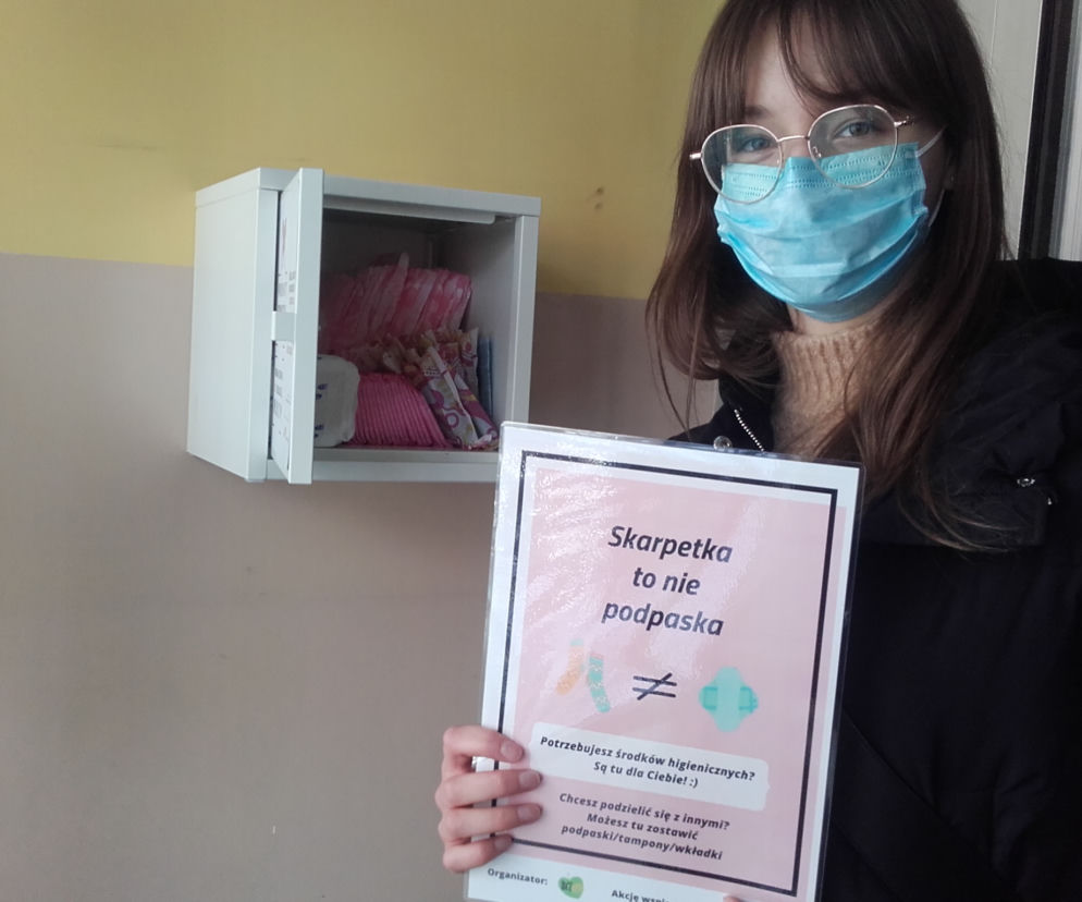 Justyna Cieślik z grupy Bez Lipy i Punktu Pomocy Okresowej przy Zw. Jaszczurczego 17