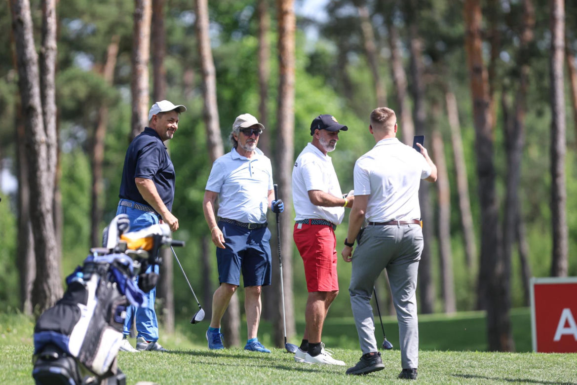 Michał Probierz na polu golfowym