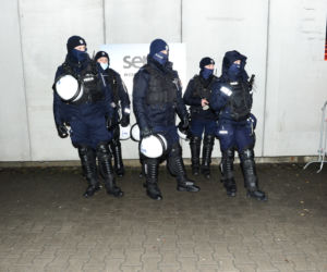 Policja obstawia mecz Legia - Zagłębie