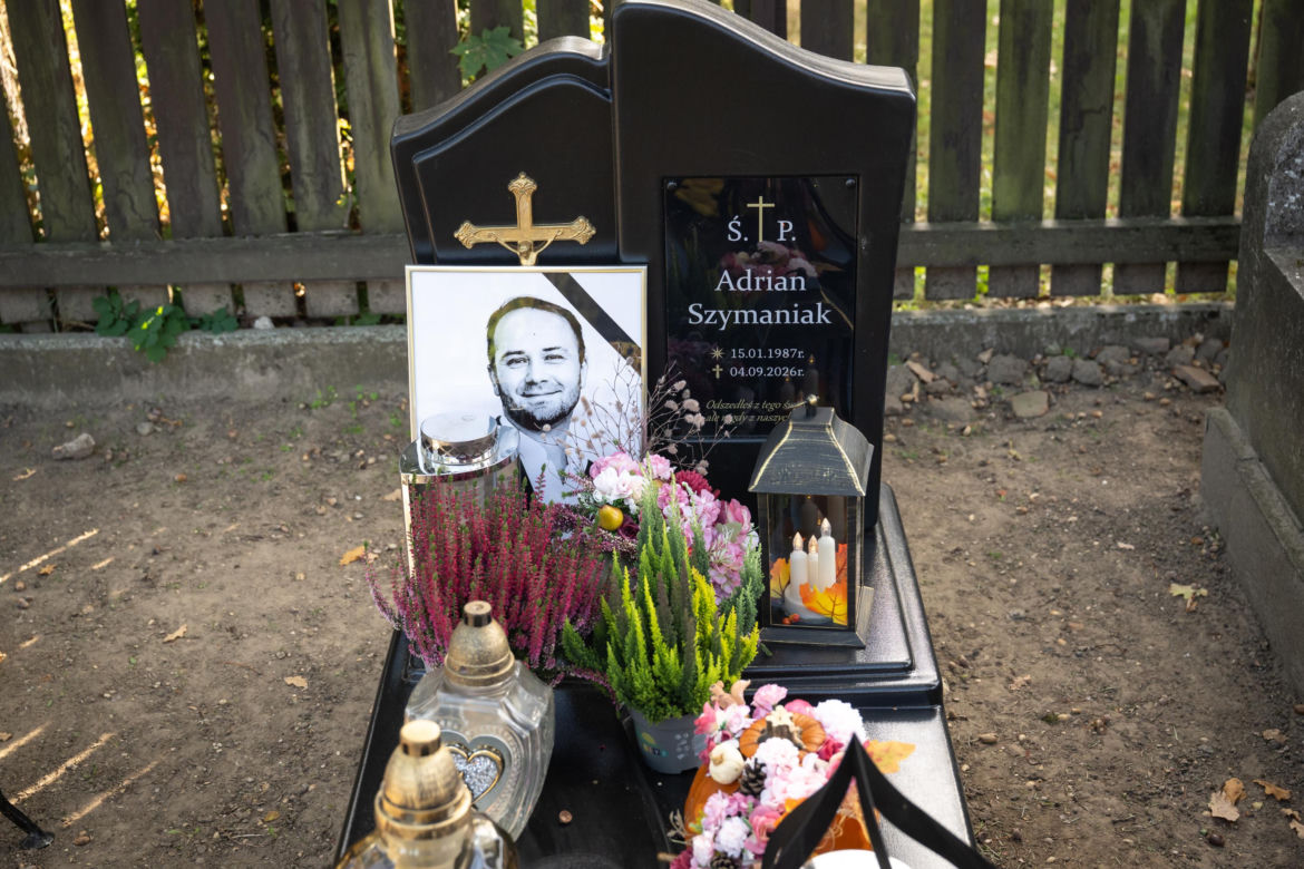 Grób Adriana Szymaniaka