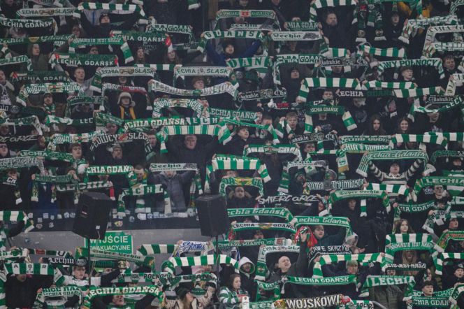 Lechia Gdańsk - Cracovia, zdjęcia kibiców z meczu 20. kolejki PKO BP Ekstraklasy