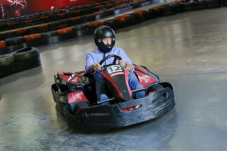 Karol Strasburger ćwiczy