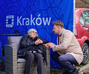 Nowy mural w Krakowie na cześć Andrzeja Wajdy. Żona reżysera nie kryje zachwytu