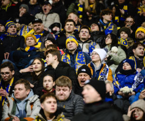 Arka Gdynia - Lechia Gdańsk: Zdjęcia kibiców z derbów Trójmiasta w ramach 23. kolejki PKO BP Ekstraklasy