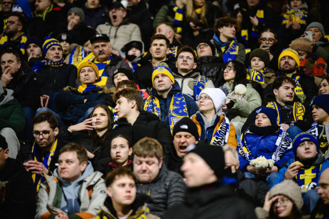 Arka Gdynia - Lechia Gdańsk: Zdjęcia kibiców z derbów Trójmiasta w ramach 23. kolejki PKO BP Ekstraklasy