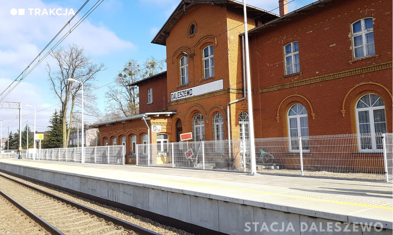 Przebudowane perony na stacjach w Daleszewie i Gryfinie