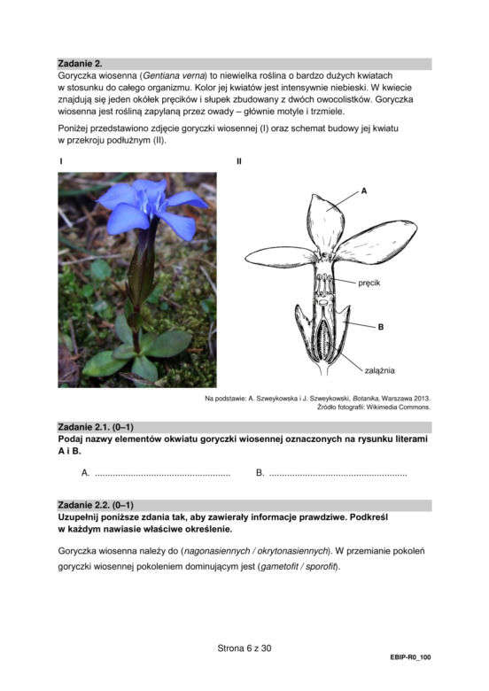 Matura biologia arkusz formuła 2015