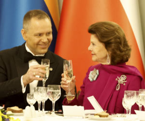 Obiad na cześć szwedzkiej pary królewskiej