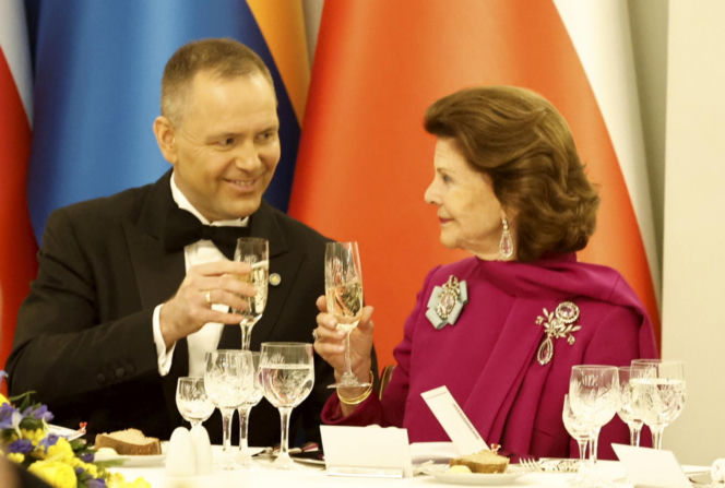 Obiad na cześć szwedzkiej pary królewskiej
