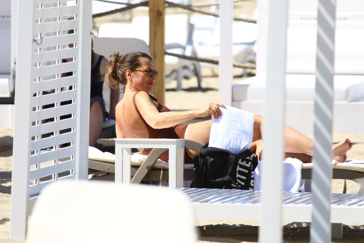 Katarzyna Herman na plaży