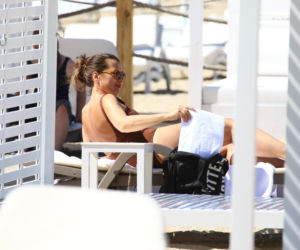 Katarzyna Herman na plaży