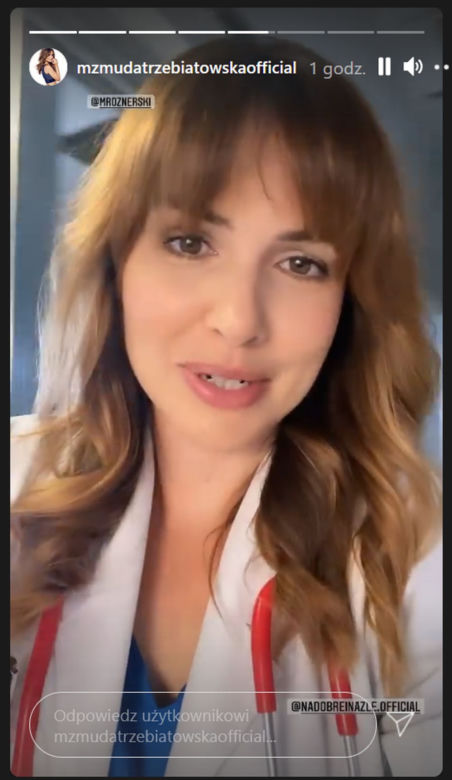 Na dobre i na złe na planie. Hania Sikorka (Marta Żmuda Trzebiatowska)