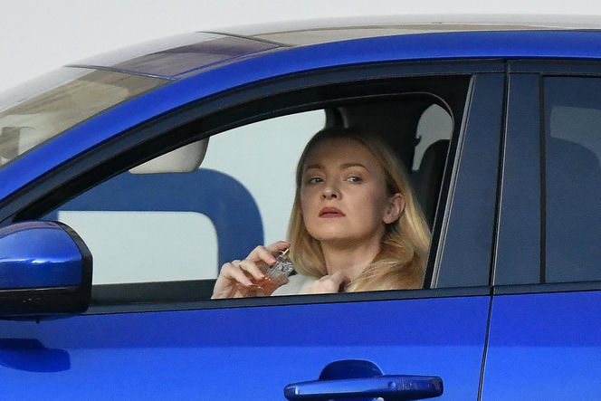 Basia Kurdej-Szatan w aucie robi się na bóstwo