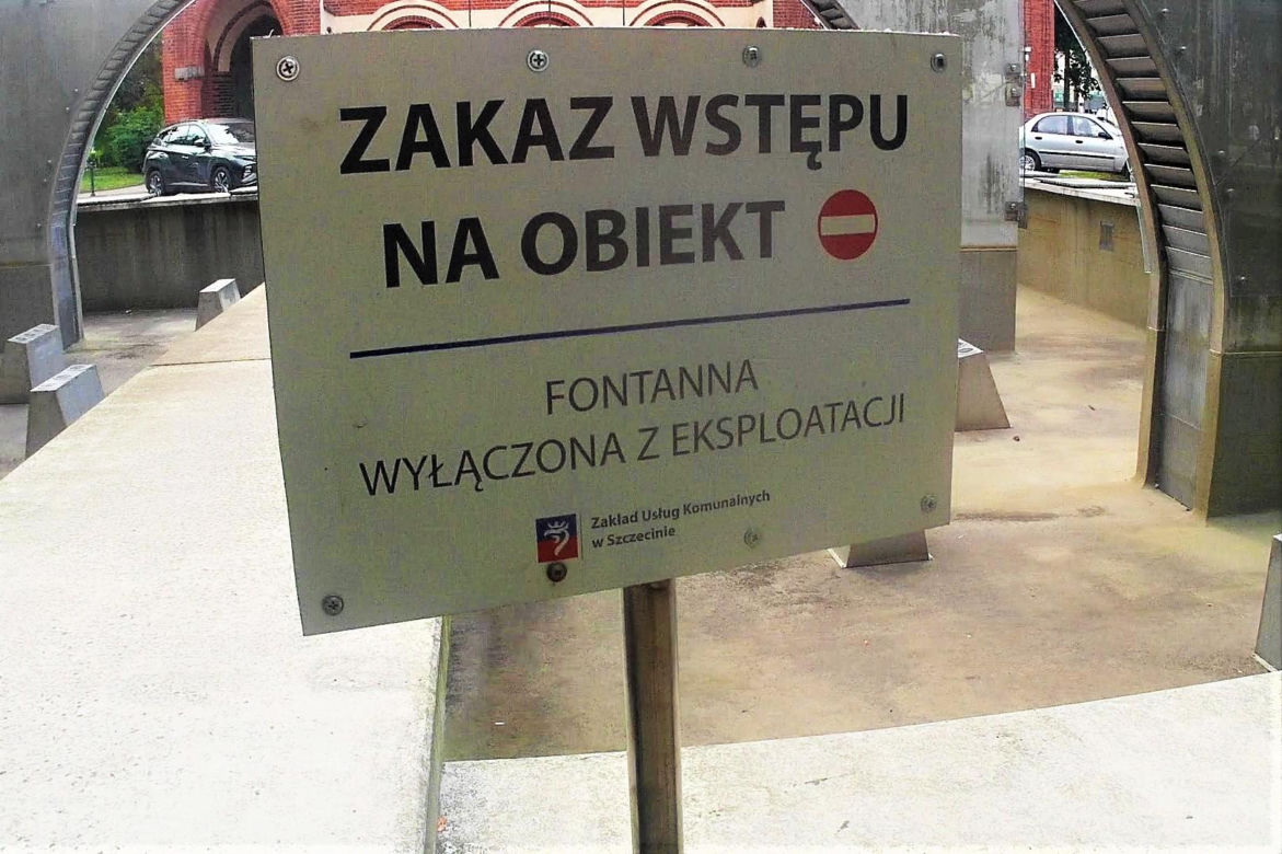 Susza w szczecińskich fontannach
