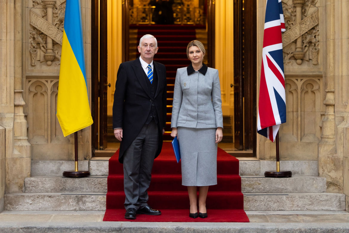 Ołena Zełenska w Londynie