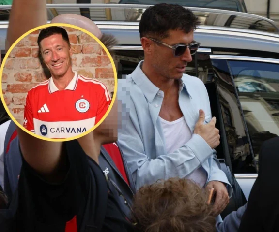 Lewandowski już w USA. Fani patrzyli tylko na jego twarz
