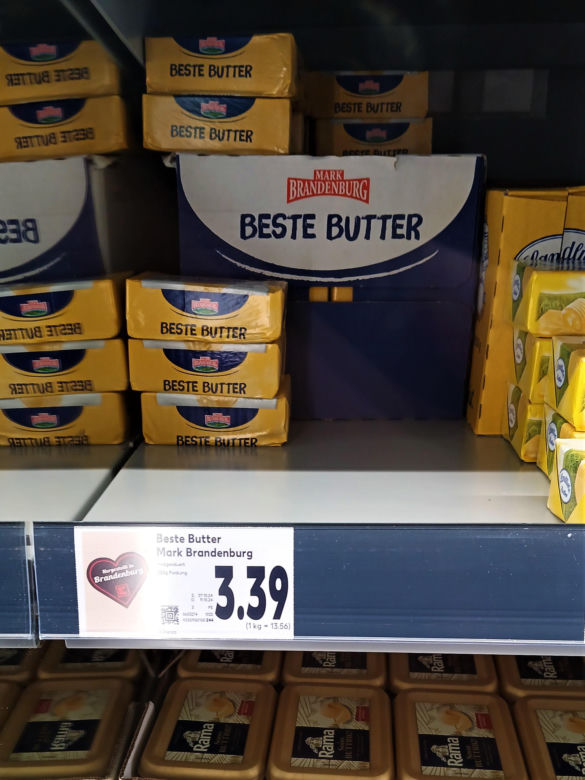 Ceny masła w Polsce i w Niemczech