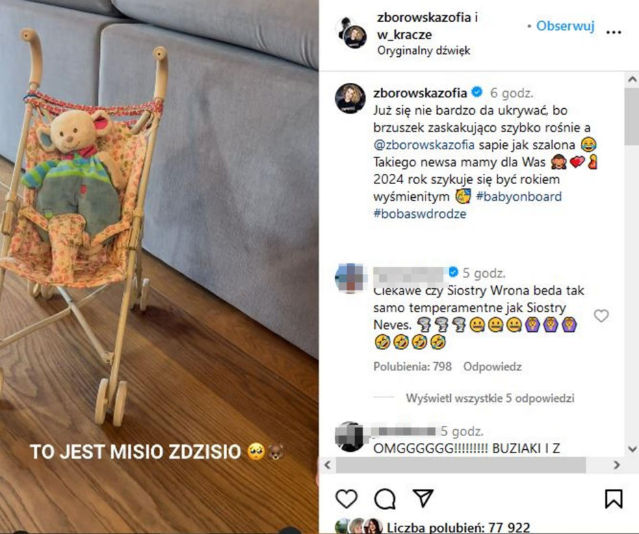 Tak córka Zborowskiej zakomunikowała, że mama jest w ciąży. Wiktor Zborowski będzie miał czwartą wnuczkę