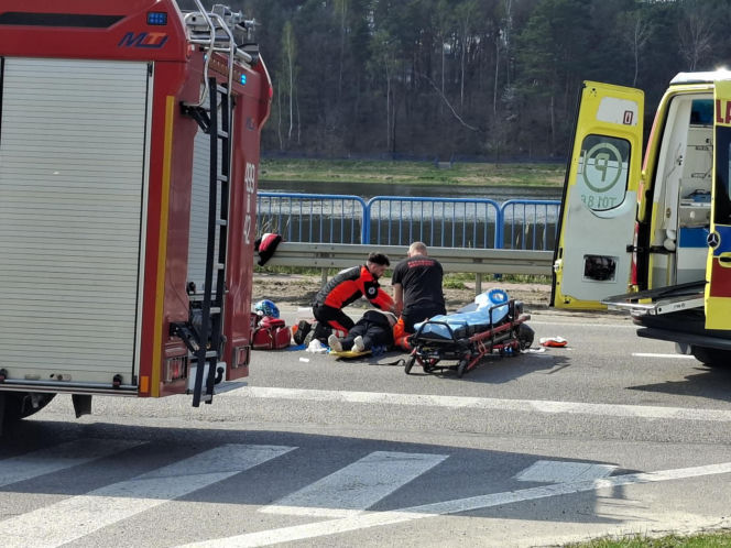 19.04.2026. Wypadek w Krynkach. Lądował LPR