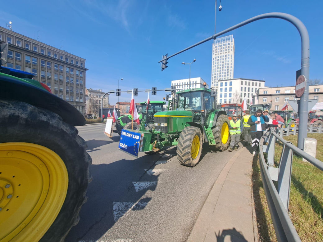 Protest rolników w Krakowie. 20.03.2024