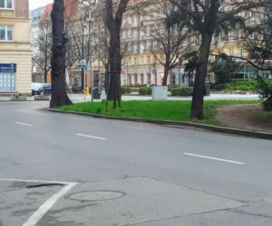Puste ulice w Szczecinie
