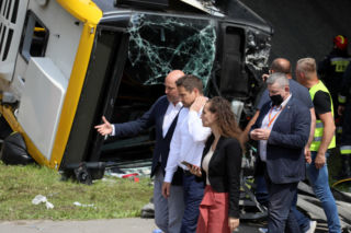 Wypadek autobusu w Warszawie. To był autobus na GAZ! Czy wybuchnie?