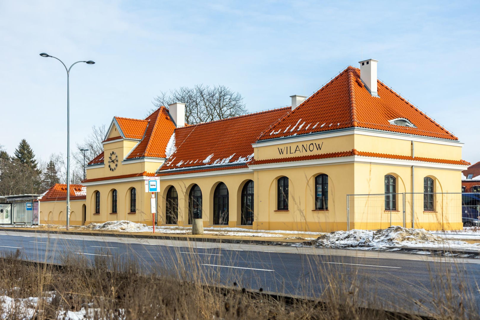 Dawny dworzec Warszawa Wilanów po remoncie