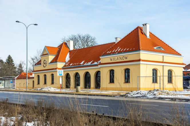 Dawny dworzec Warszawa Wilanów po remoncie