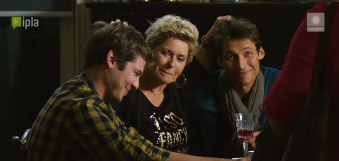 Przyjaciółki 7 sezon odc. 83. Maria Strzelecka (Ewa Kasprzyk), Gabriel (Bartosz Waga), Czarek (Kamil Kula)