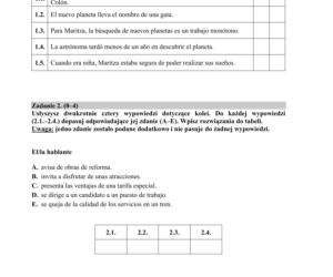 ARKUSZE CKE - Matura j. hiszpański - poziom podstawowy 2019