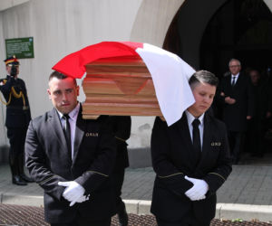 Ból, rozpacz, łzy. Poruszające sceny na pogrzebie Łukasza Litewki