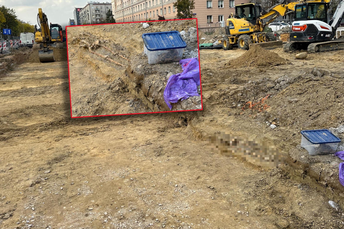 Na budowie trasy tramwajowej wykopali ludzki szkielet. Czyje szczątki odnaleziono?
