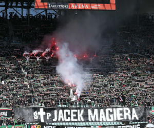 Kibice Śląska Wrocław żegnają Jacka Magierę