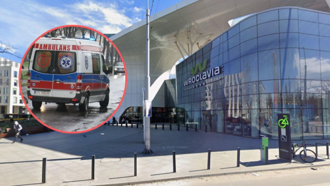 Dramat w centrum Wrocławia. Nastolatek spadł z tarasu galerii handlowej