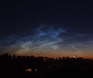 Obłoki srebrzyste nad Krakowem