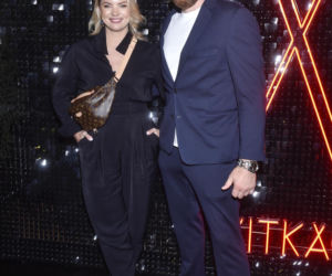 Jan Błachowicz z partnerką i synem