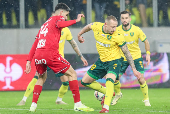 GKS Katowice - Widzew Łódź, zdjęcia kibiców z meczu 20. kolejki PKO BP Ekstraklasy