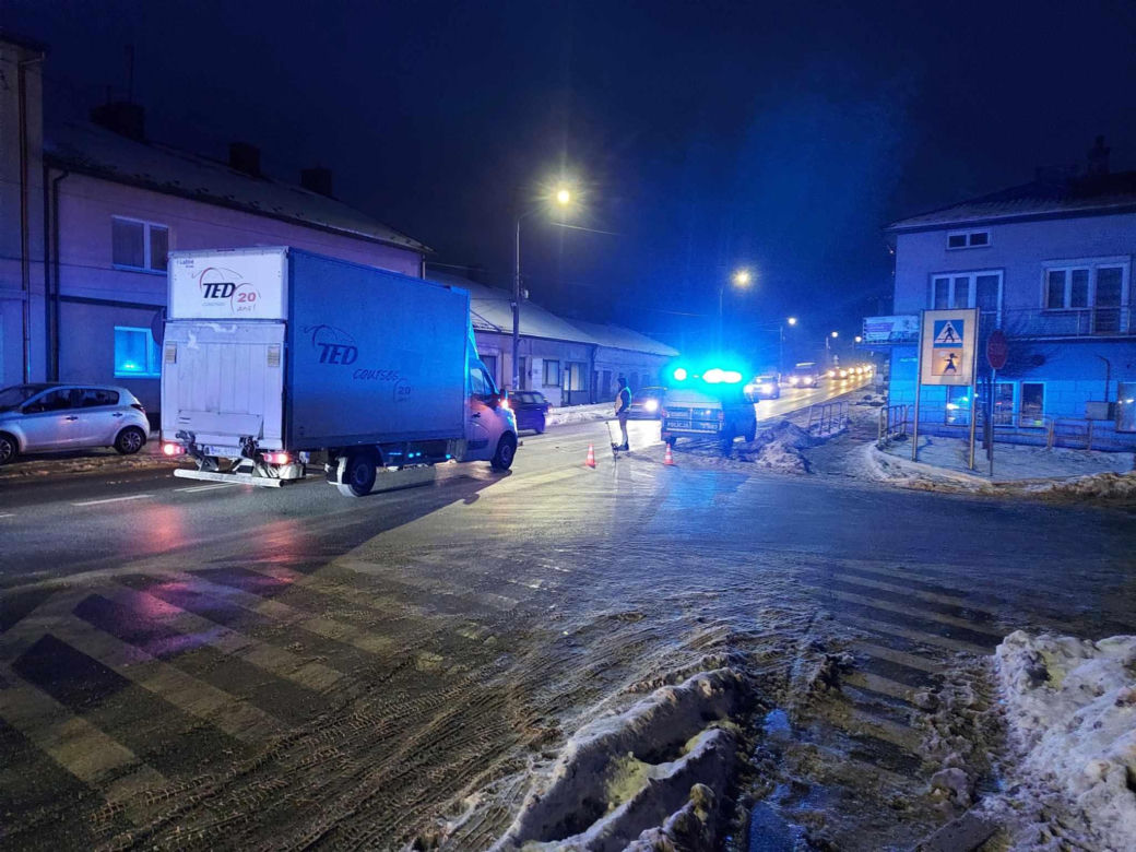 Potrącenie pieszego w Wąchocku