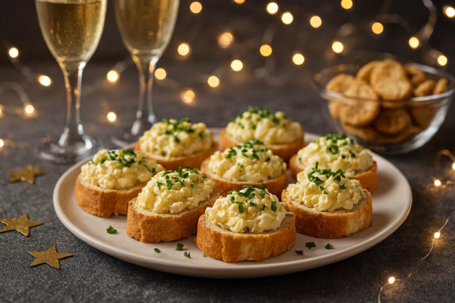 Mini kanapeczki z pastą jajeczną