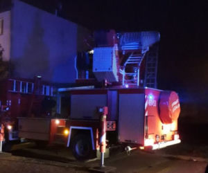 Szudziałowo. Pożar bloku. Jedna osoba ranna