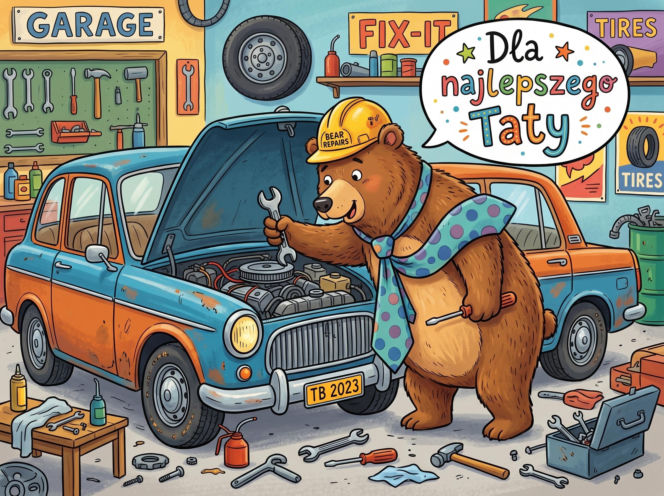 Śmieszna kartka elektroniczna na Dzień Ojca